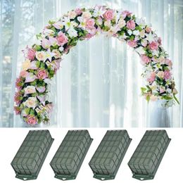 Flores decorativas, jaula rectangular para flores, soporte práctico para bloques de espuma Floral, soportes secos y húmedos, Flexible