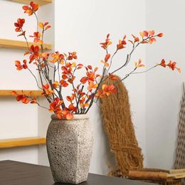 Fleurs décoratives Bouquet de plante à feuilles d'automne rétro Bouquet de long érable artificiel 59 cm / 90 cm