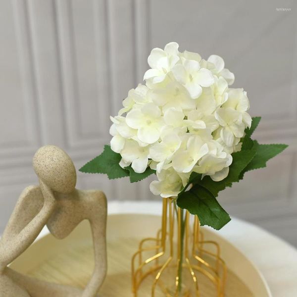 Fleurs décoratives rétro hortensia Bouquet artificielle chambre décoration de la maison bricolage mariage fleur Arrangement fête fournitures Po accessoires