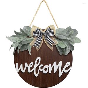 Decoratieve bloemen Retro houten linnen kanten boog welkom