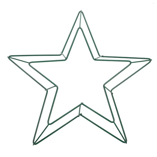Guirlande de pentagramme en forme de cinq étoiles, anneaux de fleurs décoratives, bricolage, pendentif, décoration de fenêtre, couronne suspendue de magasin