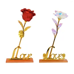 Decoratieve bloemen Romantische kunstmatige stand duurt eeuwig met doos geschenkvorm thuis ornamenten voor kerstmam