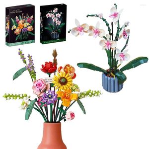 Fleurs décoratives Fleur romantique Orchidée bouquet