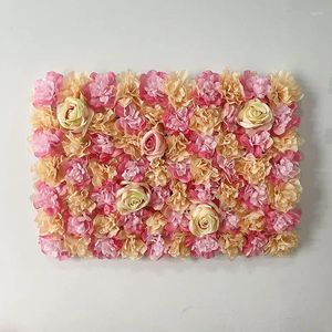Fleurs décoratives Rose fleur artificielle mur bricolage décoration de mariage fête d'anniversaire toile de fond panneaux de fenêtre de magasin décor personnalisé