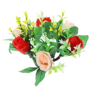 Decoratieve bloemen Rose Ball nep indoor scène bloem bloemen boeket middelpunt ballen faux western stijl decors