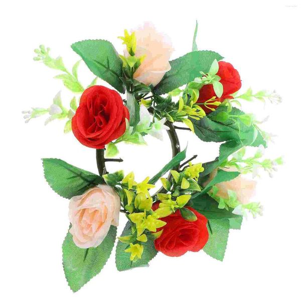 Fleurs décoratives Rose Ball Flower Faux arrangement artificiel chambre décor décor de scène intérieure bouquets simulés en plastique faux