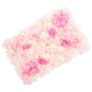 Decoratieve bloemen Rose Faux Bloem Wall Artificial Panel PVC Garden Decor Panelen achtergrond Hekhekbedekkingen Outdoor Hanging Privacy