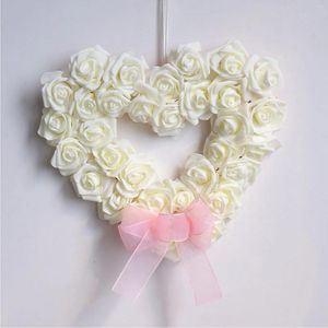 Fleurs décoratives couronne de rose d'amour romantique de la scène de mariage extérieur décoration accessoires