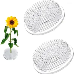 Decoratieve bloemen rond Ikebana Plastic Bloembasis Arrangement Pot Kikker Pin Zuigbeker Fixeergereedschap Vaas Decoratie Accessoires