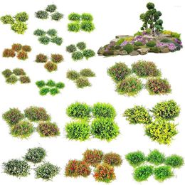 Fleurs décoratives, modèle de Table de sable, décor de paysage de prairie, grappe de fleurs, Micro scène faite à la main, matériel de ceinture verte, petit