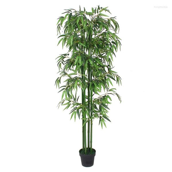 Vente de fleurs décoratives 180cm plante d'arbre en bambou artificiel en plastique de forme réglable PP