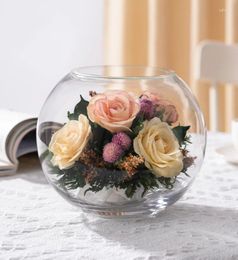 Fleurs décoratives vente bouquet de roses blanc fleur artificielle mariage savon fait à la main boîte-cadeau parfum de la Saint-Valentin longue durée sèche