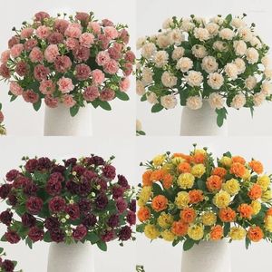 Fleurs décoratives vendant de la soie artificiel lilas carnage mariage nuque bouque couronnes de Noël vase jardin décoration bricolage cadeau