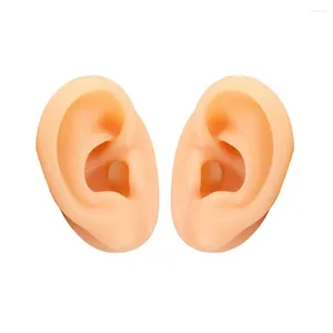 Fleurs décoratives Modèle d'oreille en silicone 1: 1 pour le mode acupuncture Nettoyage en profondeur Aide Aide Affichage des accessoires