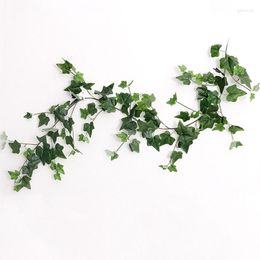 Fleurs décoratives en soie artificielle houx bégonia suspendus vignes maison mariage jardin décoration vert date patate douce guirlande plante