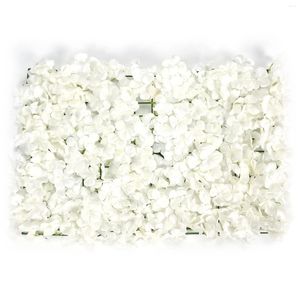 Tapis mural de fleurs d'hortensia en soie, fleurs décoratives, artificielles, belles et uniques, réalistes, pour fond de scène de fête de mariage