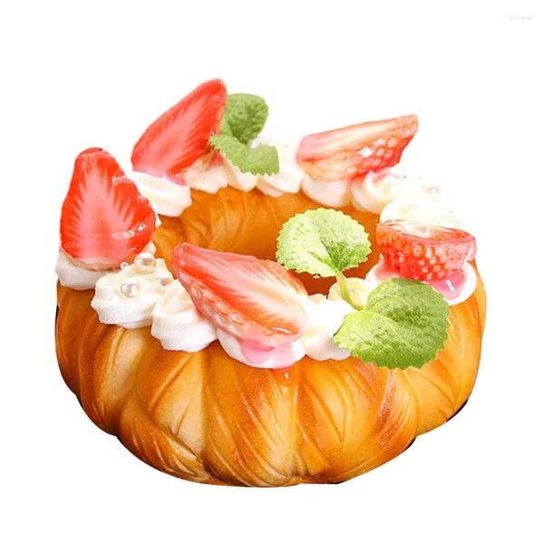 Fleurs décoratives Donut simulé Donut Preendant Pendant Sweet Wind Ice Cream Cake Cake Decoration Fruit Fruit Modern Simple Style Fabriqué à la main