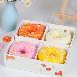 Fleurs décoratives Simulate Donut Decoration Dessert Refrigerator Magnet Bakery Bakery Craft Shop de fabrication de haute qualité Processus de fabrication