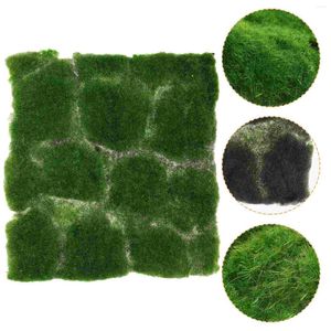 Fleurs décoratives simulées fausse mousse accessoires pour la maison herbe aménagement paysager accessoire tapis de pelouse