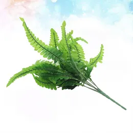 Fleurs décoratives Simulate Fern Artificial Mur Leaf Garland Plantes Green Fake Greenery Buissons Decoration Home Decor Accessoires