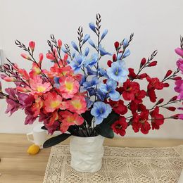 Decoratieve bloemen gesimuleerde bloemen gladiolus pruimenbloesem kersen zijden doek kunstmatig bruiloft feest huisdecoratie arrangement