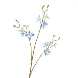 Fleurs décoratives Simulate Flower Twigs Consolida Ajacis Gyacinth ins Style Decoration Home Decoration Pandage