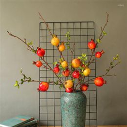 Fleurs décoratives Fruits simulés Granche décoration de maison de maison de mariage Fleur artificielle MW185