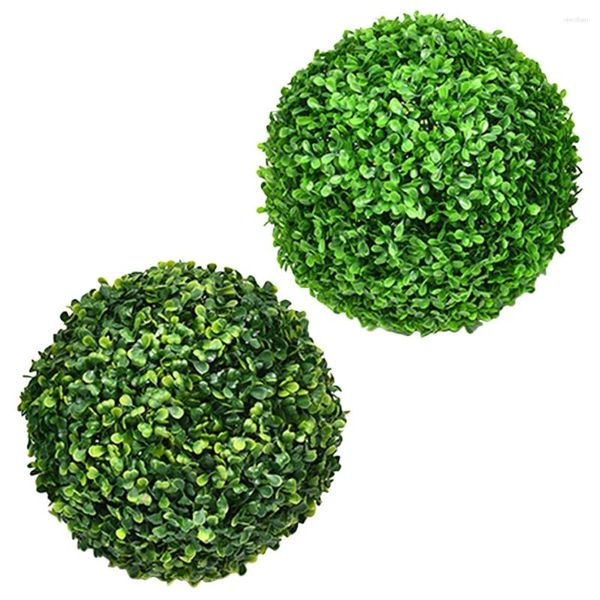 Fleurs décoratives Simulate Grass Ball Decoration Simulation Plant Boules Topiary Topiary Artificial Pendants DIY OUT-DOOR