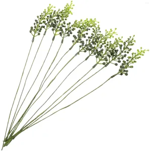 Decoratieve Bloemen Gesimuleerde Groene Plant Decoratie Kunstgroen Picks Ornament Takken DIY Bloemstuk Stam Bruiloft