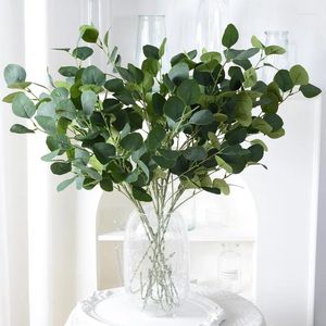 Decoratieve bloemen gesimuleerd groen planten Boombladeren 5-vork Eucalyptus Appelblad Thuis Bruiloft El Eettafel Decoratie Pography Prop