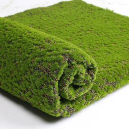 Fleurs décoratives simulées verts micro-paysage tapis de mousse artificielle décorer faux coton mini-jardin accessoire de jardin extérieur