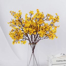 Fleurs décoratives simulées fleur de gypsophile artificielle bricolage Bouquet tiges Po accessoire fausse Simulation plante décor