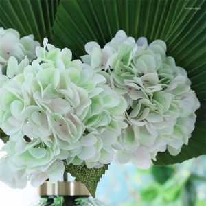 Fleurs décoratives simulées vert clair lavande hortensia plantes artificielles bonsaï Banian maison fête mariage décoration