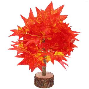 Decoratieve bloemen gesimuleerde esdoorn simulatieboom nep voor binnen kunstmatige faux bonsai bomen model bureaubladgeld