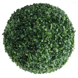 Flores decorativas Simulada Milano Ball Planta Topiary Fake Grass Verde Redondo Colgante Musgo Artificial