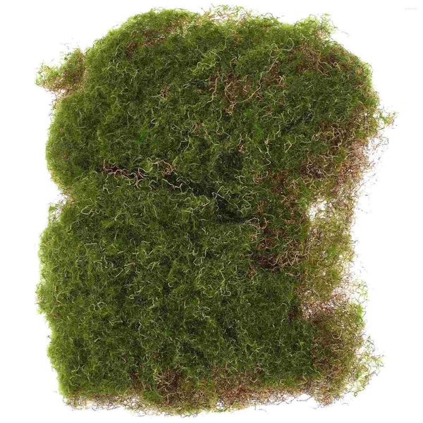 Fleurs décoratives Bloc de mousse simulé l'herbe artificielle micro-paysage accessoire décoration verterie