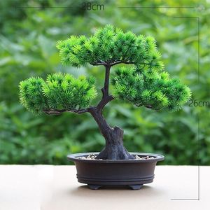 Fleurs décoratives simulées pin bonsaï plante artificielle maison décoration intérieure faux arbre en pot Yingkesong plastique