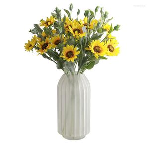 Fleurs décoratives simulées plante Callirhoe Involucrate tournesol arbres artificiels bonsaï variété aléatoire sans Pot de fleur