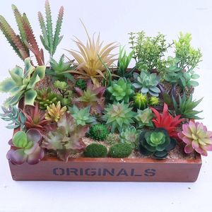 Haixing Mao – plantes succulentes artificielles, simulation de fleurs décoratives, bonsaï, variété aléatoire, sans Pot de fleur