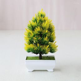 Decoratieve bloemen gesimuleerde planten Home Accessoires Kunstmatige kerst Pine Bonsai Wijnkast Boekenkast ornamenten