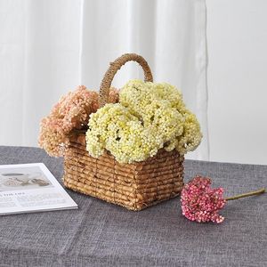 Decoratieve Bloemen Gesimuleerde Plant Hortensia Macrophylla Woondecoratie DIY Bloemstuk Bijpassend Materiaal Bruiloft Site Slaapkamer