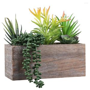 Fleurs décoratives plante simulée grande rosée de jade plantes succulentes artificielles bonsaï variété aléatoire sans pot de fleur