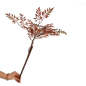 Decoratieve Bloemen Gesimuleerde Plant Obregonia Denegrii Nandina Domestica Kunstmatige Bomen Bonsai Willekeurige Verscheidenheid Zonder Bloempot