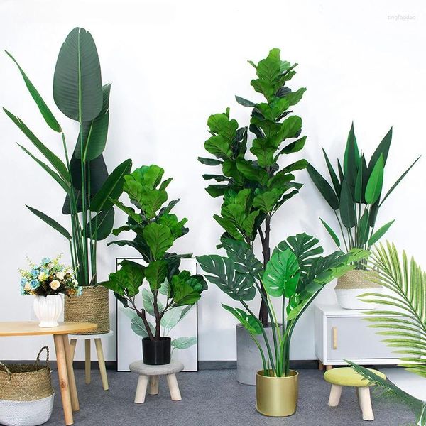 Fleurs décoratives Simulate Plant Traveler Banana Bonsai Living Room Decoration