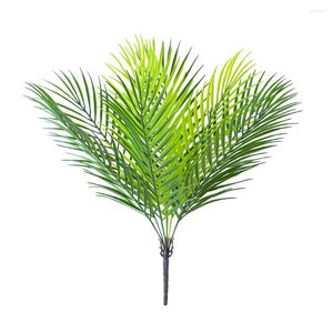 Fleurs décoratives plantes simulées décor de palmier artificiel pour le bureau de jardin à la maison Fausses plastiques feuilles