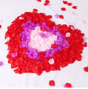 Decoratieve bloemen gesimuleerde rozenblaadjes Decoratie Bruiloftsbenodigdheden Non-woven kamerbed Podium