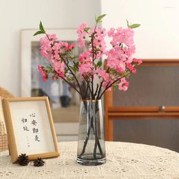 Fleurs décoratives simulées à une branche simple fleur bricolage DIY INDOOR SALOAGE BALCON BALCON VINE DE VINE DE VIN