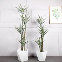 Decoratieve bloemen gesimuleerde Sisal Tree Noordse eenvoudige grootschalige landingstropische plantengroene decoratie potten nep