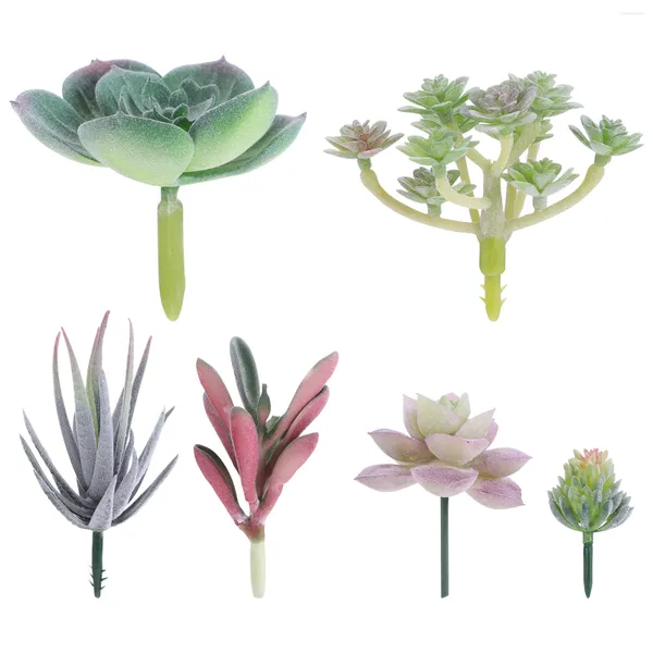 Fleurs décoratives simulées succulentes de bureau décorations de bureau mini mini plantes artificielles table de café en pot table bricolage pour vase