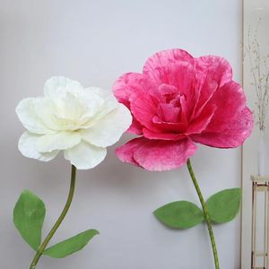 Fleurs décoratives simulées velours Rose printemps décoration accessoires de mariage accessoires décor festif bricolage haute qualité artificielle